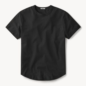 Slub Curved Hem Tee