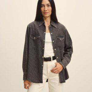 Nep Denim Western Shirt