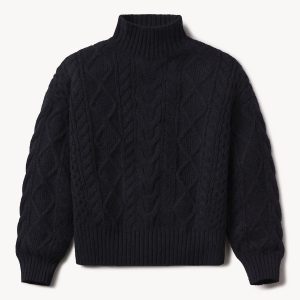 Highland Alpaca Cable Turtleneck
